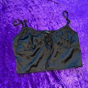 Black silk tank top🖤🖤